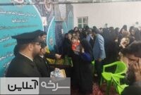 مراسم باشکوه استقبال از پرچم متبرک گنبد حرم مطهر رضوی