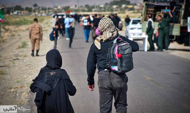 پیاده‌روی جاماندگان اربعین حسینی در سرخه