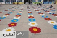 رنگ‌آمیزی مدارس سرخه با همت جهادی