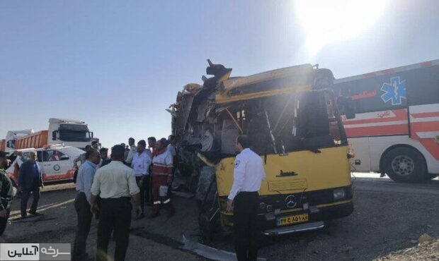 فوت ۲ دانشجوی دختر در حادثه اتوبوس فوت ۲ دانشجوی دختر در حادثه اتوبوس