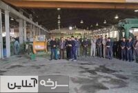 استقبال کارگران از شهید گمنام در سرخه