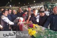 استقبال کارگران از شهید گمنام در سرخه