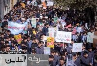 راهپیمایی پرشور ۱۳ آبان در سرخه؛