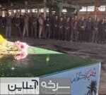 استقبال کارگران از شهید گمنام