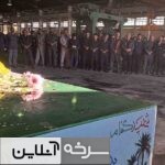 استقبال کارگران از شهید گمنام