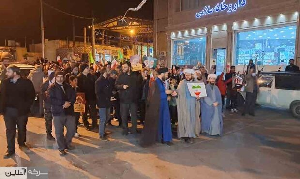 ویدئویی کوتاه از خروش مردم سرخه علیه اغتشاشگران