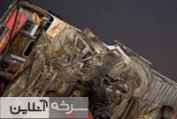 انحراف اتوبوس کرج–اسفراین در گرمسار با ۱۱ مصدوم