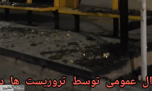 تخریب اموال عمومی توسط تروریست‌ها در سمنان