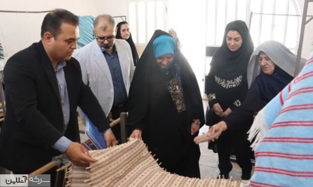 بازدید مدیرکل صنایعدستی از کارگاههای حولهبافی سرخه بازدید مدیرکل صنایعدستی از کارگاههای حولهبافی سرخه